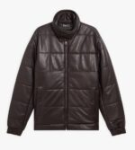 Brown-Lambskin-Padded-Jacket