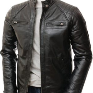 Classic Urban Adventurer Leather Biker Jacket