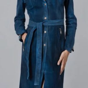Modern-Classic-Yvette-K5-Blue-Leather-Trench-Coat-front