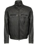 Stylish-Dark-Grey-Leather-Jacket-front