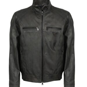 Stylish-Dark-Grey-Leather-Jacket-front