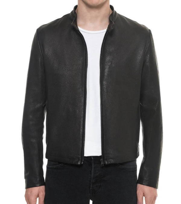 High-Quality-Standup-Collar-Moto-Jacket-front