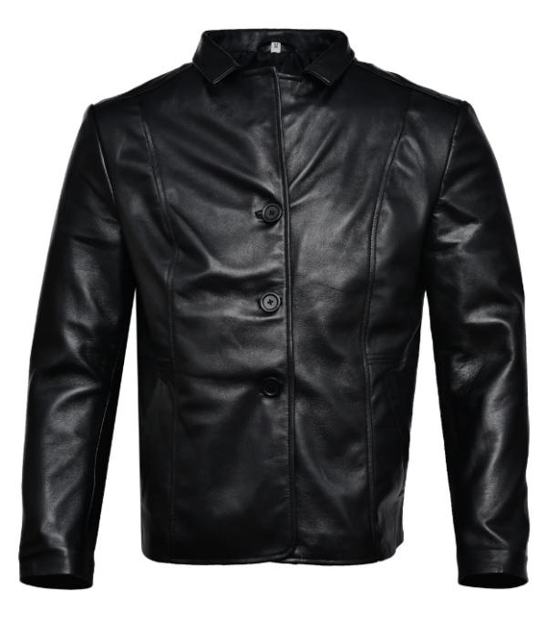 Timeless-Button-Up-Formal-Bomber-Leather-Jacket-front